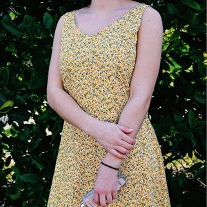 Yellow R&K Midi Dress